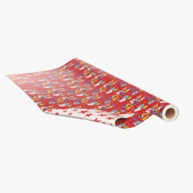 Greetings Reversible Wrapping Paper 3D Model