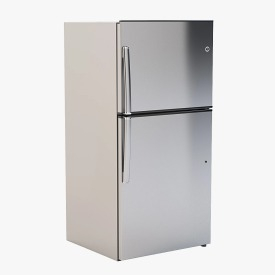 Energy Star 21.2 Cu. Ft. Stainless Top-Freezer Refrigerator 3D Model