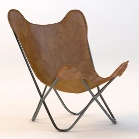 Bergama Butterfly Chair 3D Model