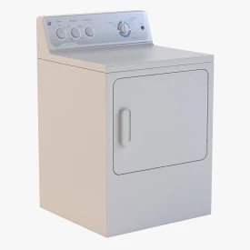 GE 6.0 Cu. Ft. Capacity Dura Drum Electric Dryer 3D Model