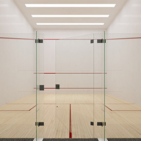 Single Squash Court 3D Model