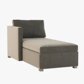 Cane Line Shape Sunbed Sectional Chaise Sofa Module 3D Model