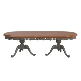 Italian Gilt Carved Inlaid Gray Dining Table 3D Model