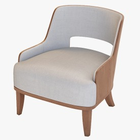 Barbara Barry Modern Salon Lounge Chair 3D Model