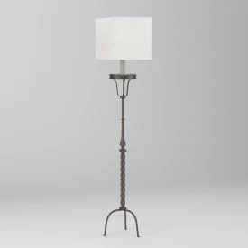 Tall Forged Iron Floor Lamp 3D Model