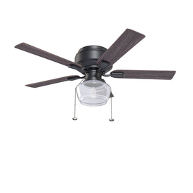 52 In Macenna Matte Black Pull Chain Ceiling Fan PBR 3D Model