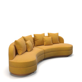 Beautiful Sectional Sofa by Harvey Probber PBR 3D Model