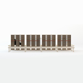 Warby Parker Flagship Store Shelve And Table 3D Model