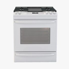 General Electric 30 White Slide In Convection Oven Gas Range 3D Model