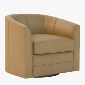 Milo Swivel Slipper Chair 3D Model
