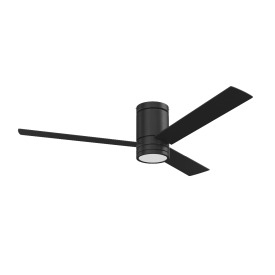52 inch Espy Matte Black Remote Control Ceiling Fan 3D Model