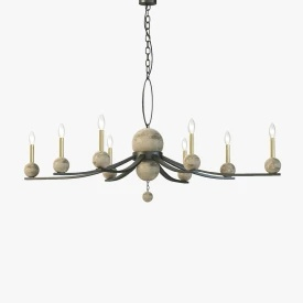 Troy F6339 Tallulah Rust Chandelier 3D Model