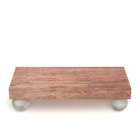 Rouge Royale Marble Slab Coffee Table PBR 3D Model