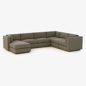 Baker top sectional sofa 3D Model