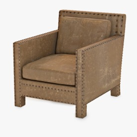 Nailhead Club Chair 3D Model