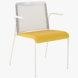 Gaber Teckel B Mesh Arm Chair By Eurolinea 3D Model