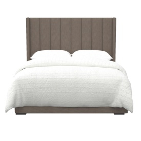 Modern Upholstered Shelter King Bed 3D Model