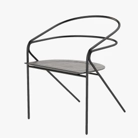 Living Divani Georges Light Steel Chair 3D Model