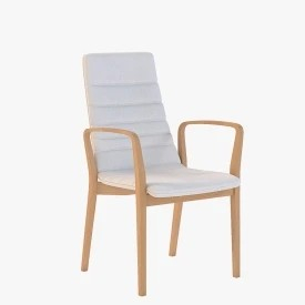 Brunner Fina Wood Chair 3D Model