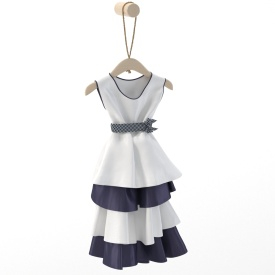 Tiered Baby Dress C 3D Model
