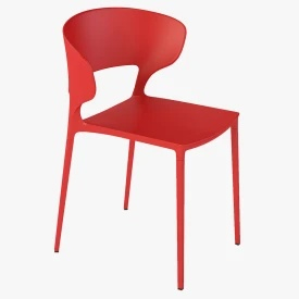 Desalto Koki Stacking Chair 3D Model