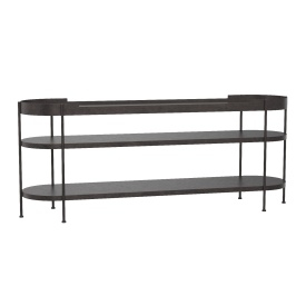 Cassio Console Black Steel 3D Model