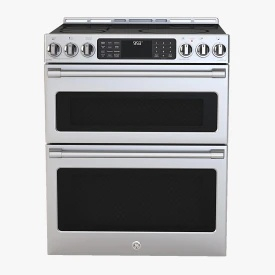 General Electric Cafe Series 30 Slide In Front Control Induction and Convection Double Oven Range 3D Model