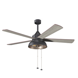 Brightondale Industrial Style Indoor Outdoor LED Ceiling Fan PBR 3D Model