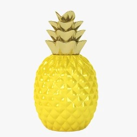 Elegant Ceramic Pineapple Centerpiece Decor 3D Model