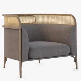 Gamfratesi Targa Lounge Chair 3D Model