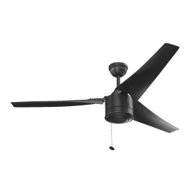 56 Inch Talib Matte Black Pull Chain Indoor Outdoor Ceiling Fan 3D Model