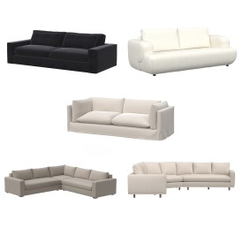 Four Hands Sofa Collection 05 3D Model