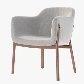 Heals De La Espada Porto upholstered Dining Chair 3D Model