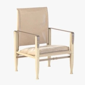Natural Canvas KK47000 Safari Chair by Kaare Klint 3D Model