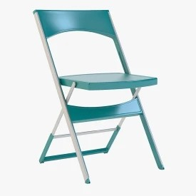 Gaber Compact Folding Aluminium Chair 3D Model