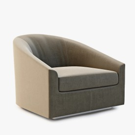 Detail Minotti Quinn Armchair With Stitching 3D Model