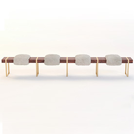 Detail Azadeh Shladovsky Infinity Bench 3D Model