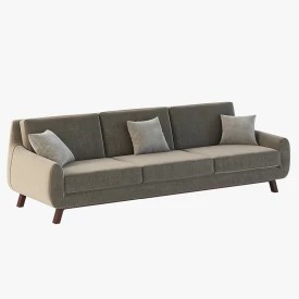 Joybird Calhoun Sectional Sofa Three Seater 3D Model