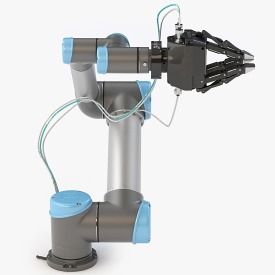 Universal Robots Ur5 With Robotiq Three Finger Adaptive Gripper 3D Model