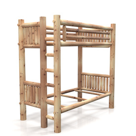 Twin Over Twin Bunk Bed PBR 3D Model