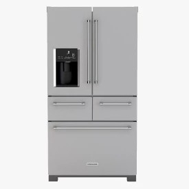 36 Inch 25 8 Cu Ft Platinum Interior Refrigerator 3D Model