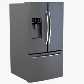 Samsung RF263BEAESG AA French Door Refrigerator 25 cu. ft 3D Model