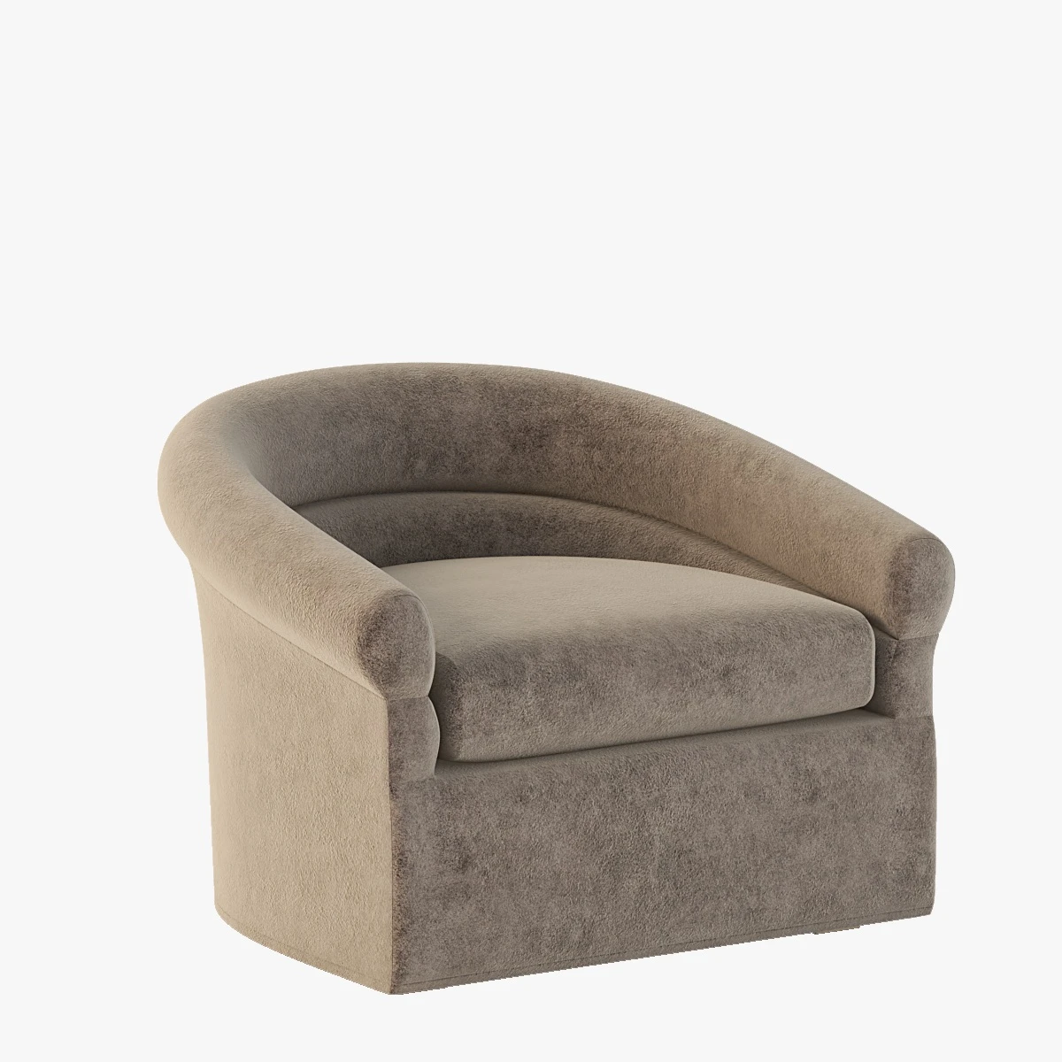 Clare Swivel Lounge Chair By Douglas Levine 3D Model