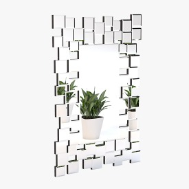 Abbyson Aiden Rectangle Wall Mirror 3D Model