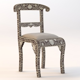Bone Inlay Chair 3D Model