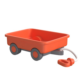 Green Toys Wagon Orange Pretend Play Motor Skills PBR 3D Model