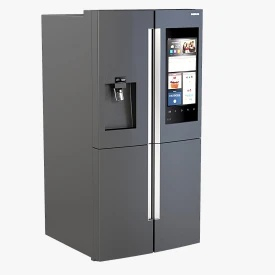 Samsung 28 cu ft Capacity 4 Door Flex Refrigerator with Family Hub 3D Model