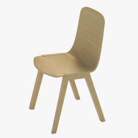 Alki Heldu Wooden Chair 3D Model