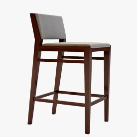 Caron Wooden Bar Chair 3D Model