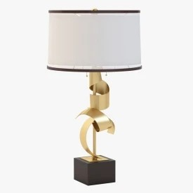 Brass Curls Table Lamp 3D Model